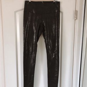 Faux leather leggings